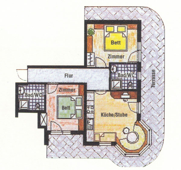 Grundriss Ferienwohnung Habicht